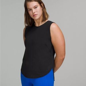 Lululemon High Neck Split Hem Run Tank